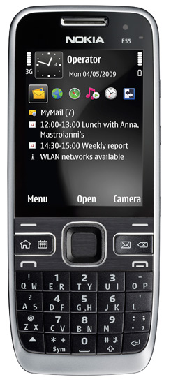 Illustration for article titled Nokia E55 is Supermodel Skinny, Only Has Half a QWERTY